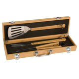 Custom Engraved Wooden Grill Set
