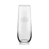 Glass Stemless Champagne Flute - SET OF 2
