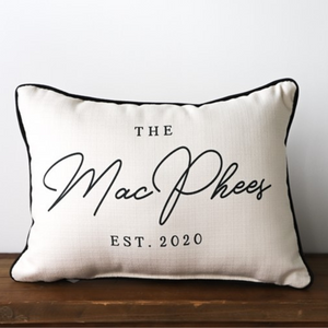 Family Name Pillow