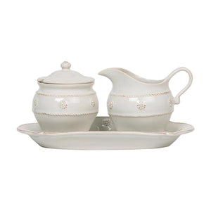 Juliska Berry & Thread Sugar & Creamer 3 pc Set