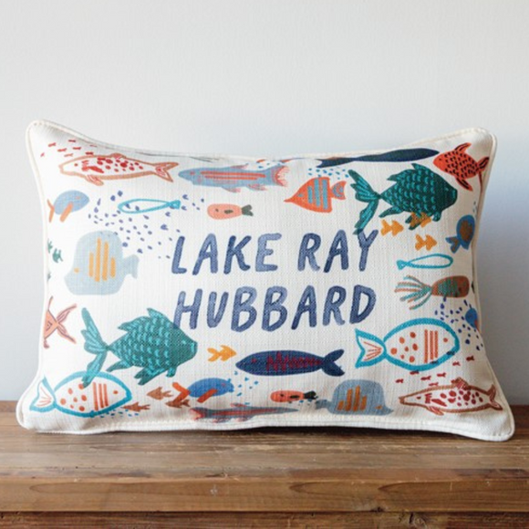 Painted Fish Lake Name Pillow