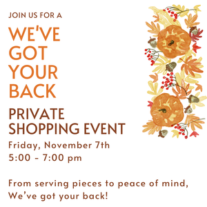 Friday 11/7 Private Shopping Event Ticket