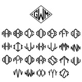 Diamond Monogram Acrylic Stir Sticks - SET OF 4